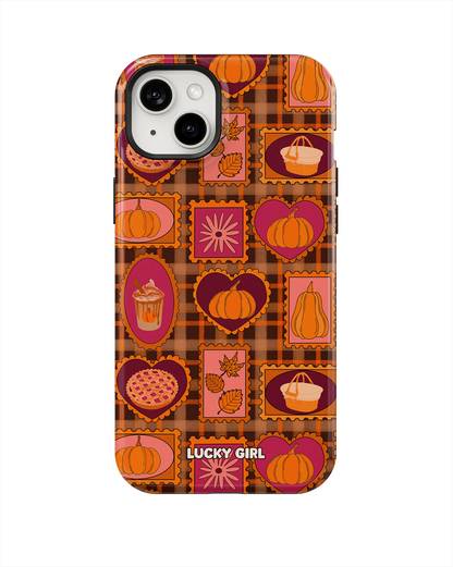 Pumpkin Postage Phone Case iPhone 14 Plus/15 Plus / Yes