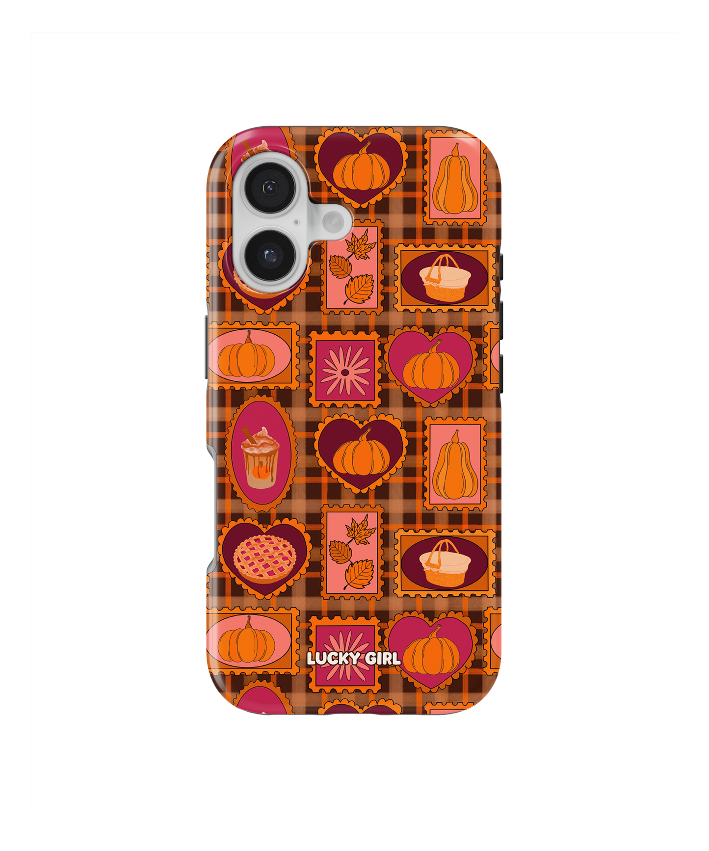 Pumpkin Postage Phone Case iPhone 16 / Yes