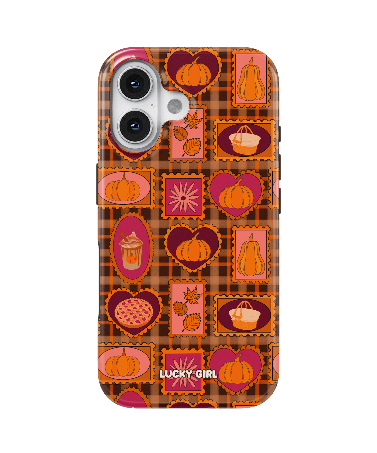 Pumpkin Postage Phone Case iPhone 16 Plus / Yes