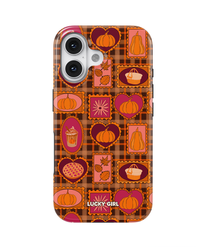 Pumpkin Postage Phone Case iPhone 16 Plus / Yes