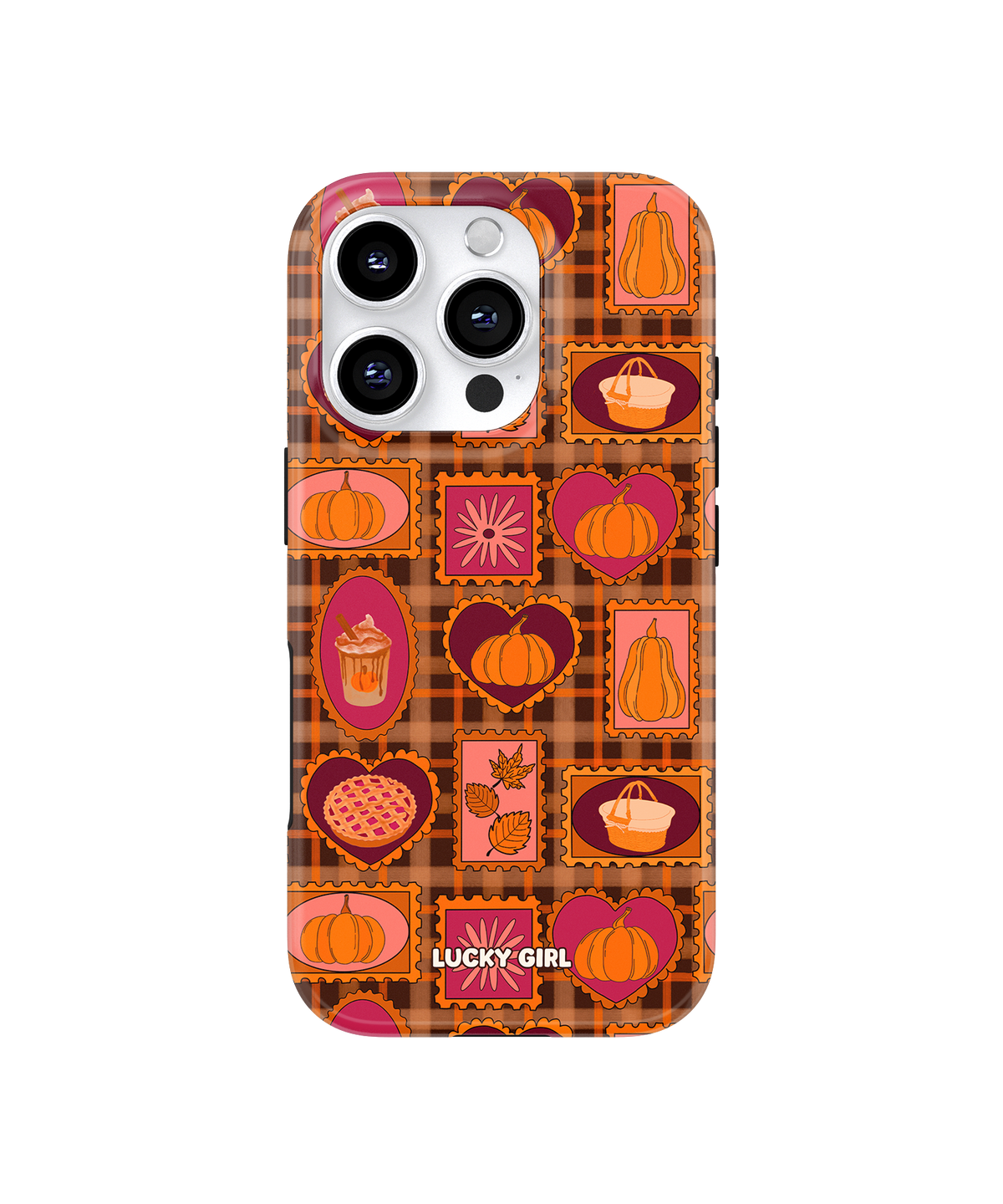 Pumpkin Postage Phone Case iPhone 16 Pro / Yes