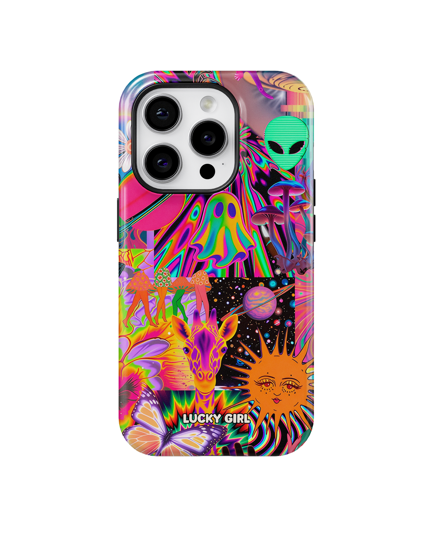 Technicolor Trip Phone Case iPhone 14 Pro / Yes