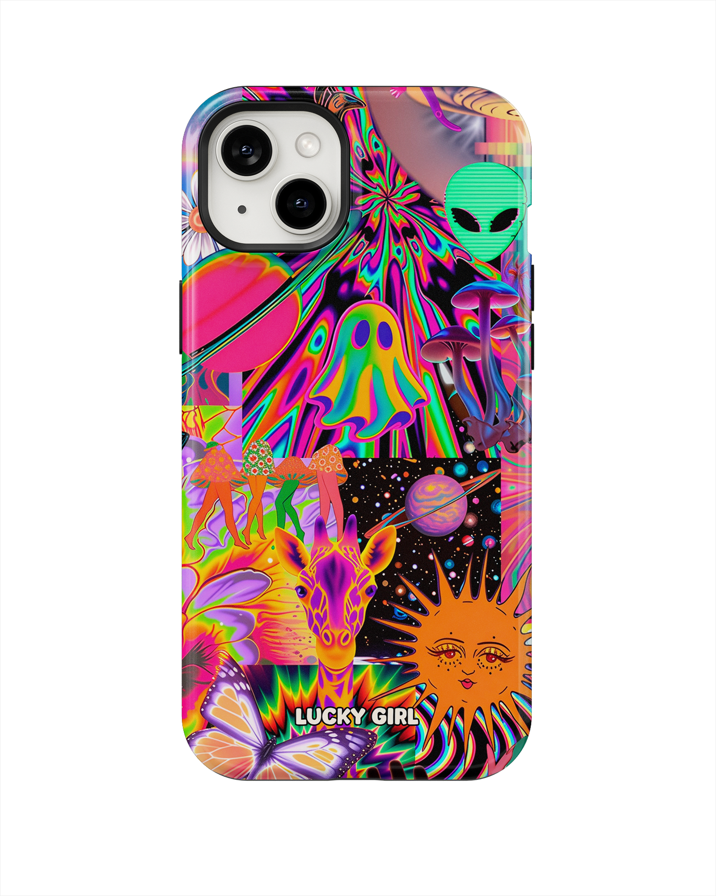 Technicolor Trip Phone Case iPhone 14 Plus/15 Plus / Yes