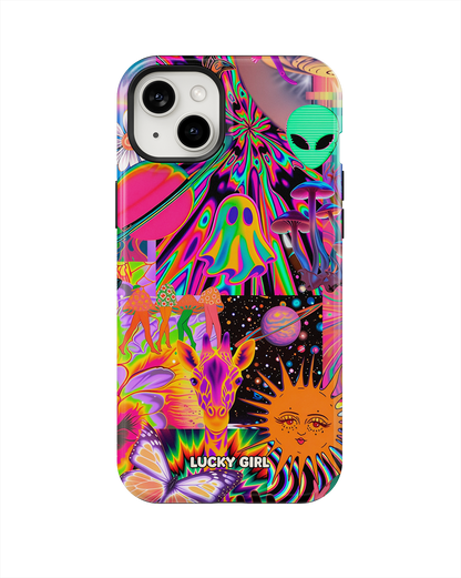 Technicolor Trip Phone Case iPhone 14 Plus/15 Plus / Yes
