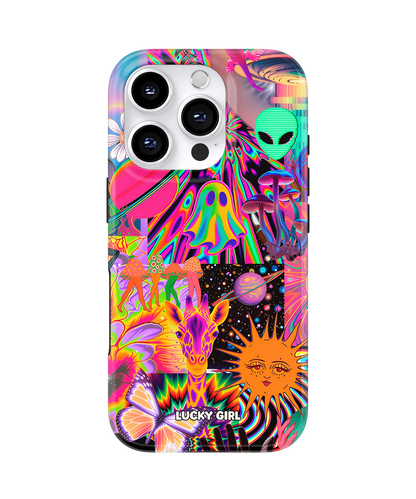 Technicolor Trip Phone Case iPhone 16 Pro Max / Yes