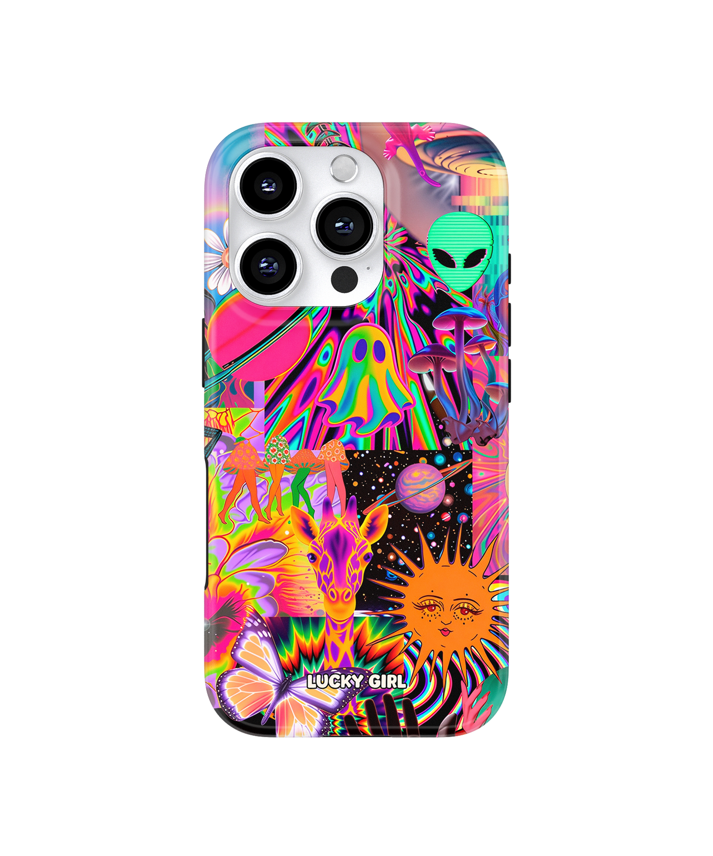 Technicolor Trip Phone Case iPhone 16 Pro / Yes