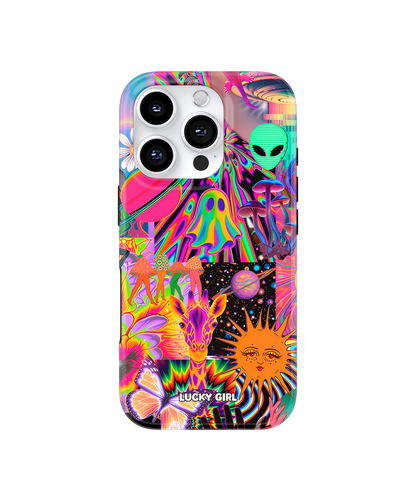 Technicolor Trip Phone Case iPhone 16 Pro / Yes