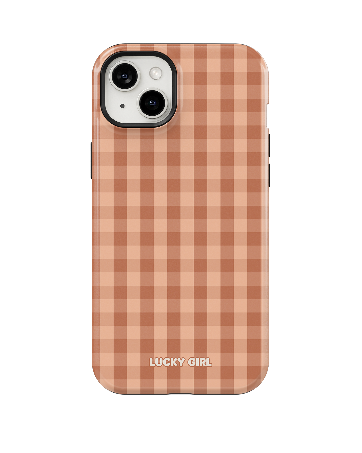 Teddy Gingham Phone Case iPhone 14 Plus/15 Plus / Yes