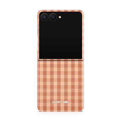 Teddy Gingham Phone Case Galaxy Z Flip 7 / Yes