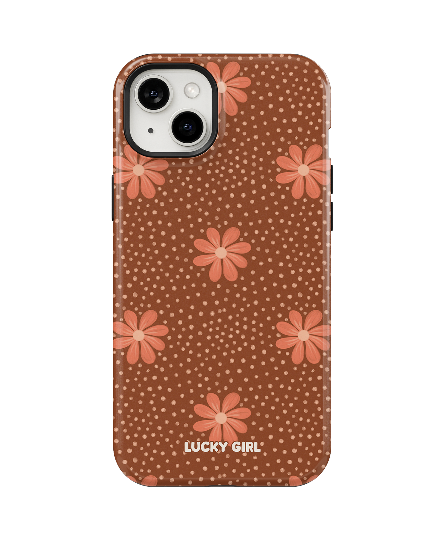 Terracotta Daisy Phone Case iPhone 14 Plus/15 Plus / Yes