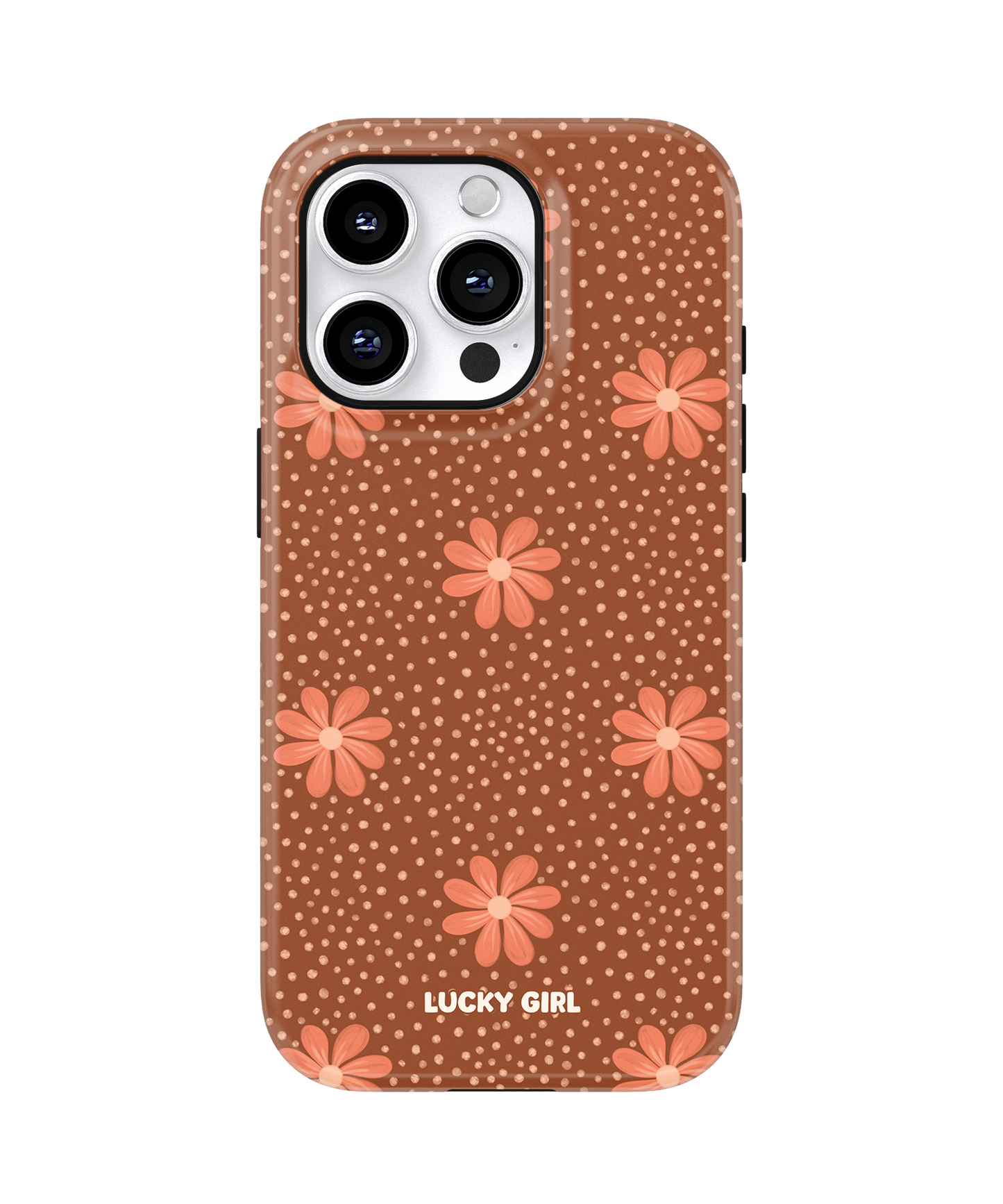 Terracotta Daisy Phone Case iPhone 15 Pro Max / Yes