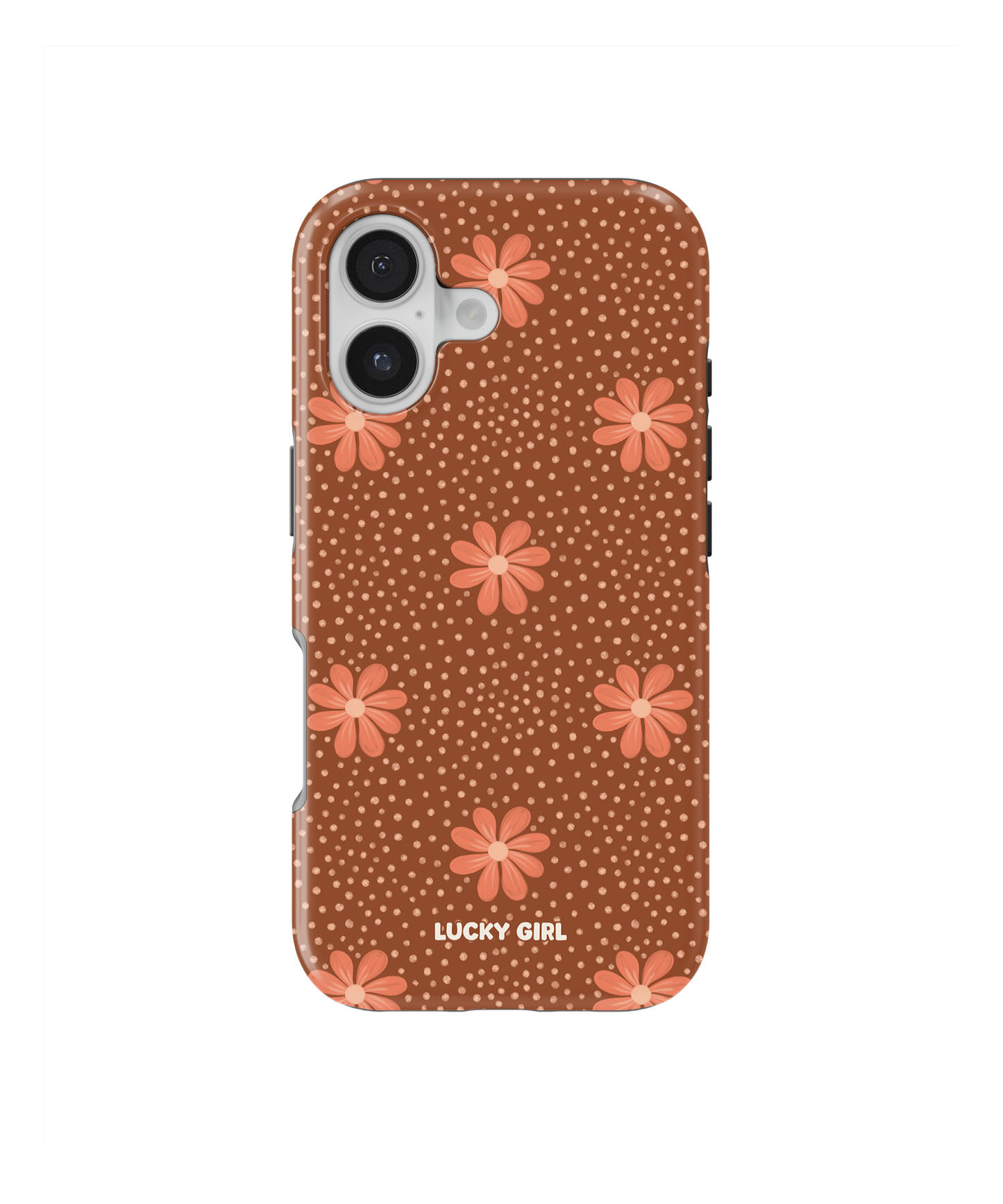 Terracotta Daisy Phone Case iPhone 16 / Yes