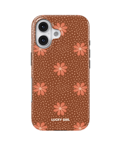 Terracotta Daisy Phone Case iPhone 16 Plus / Yes