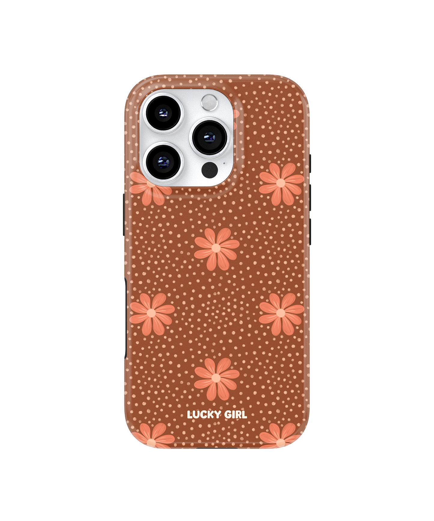 Terracotta Daisy Phone Case iPhone 16 Pro / Yes
