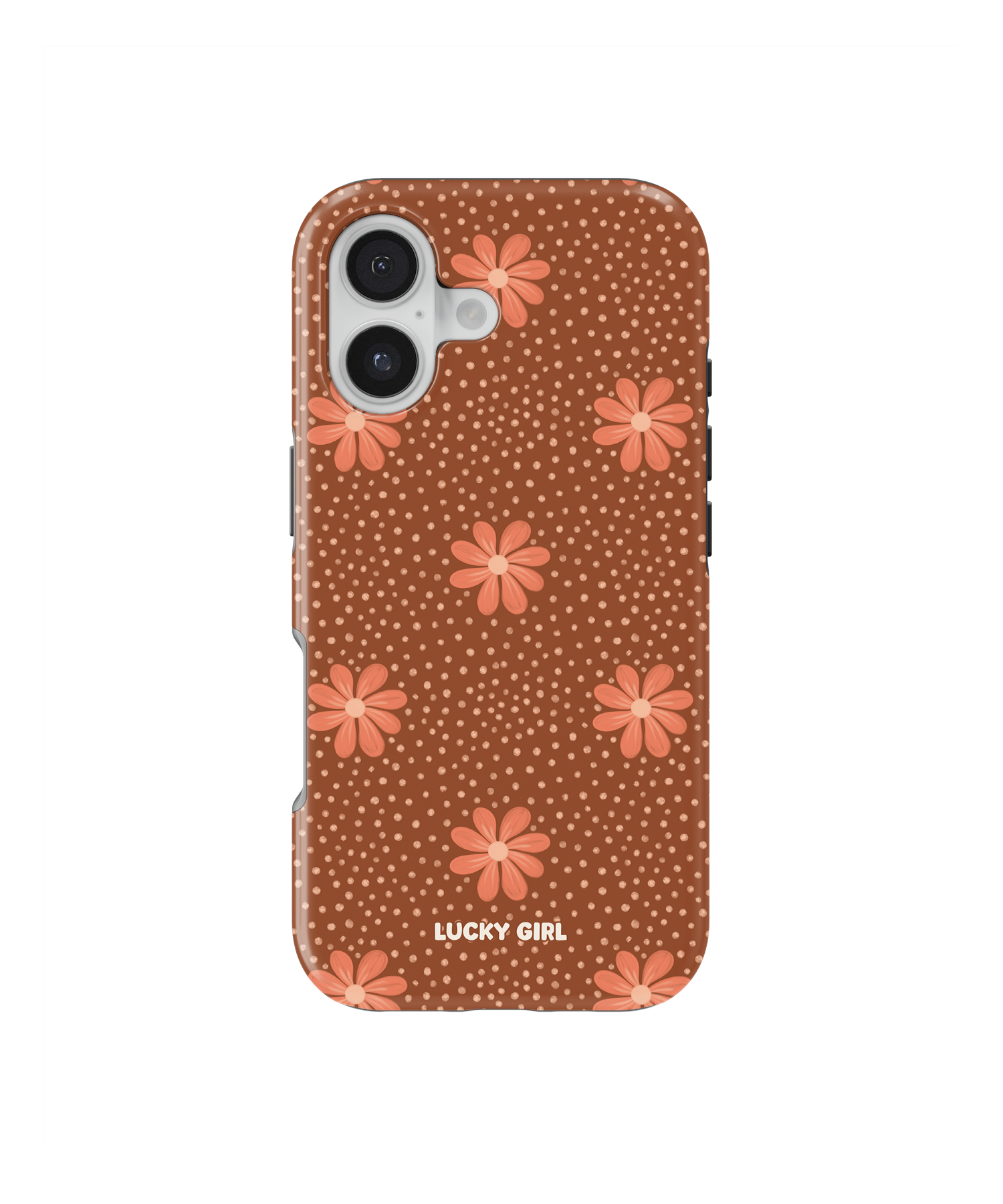 Terracotta Daisy Phone Case iPhone 17 / Yes