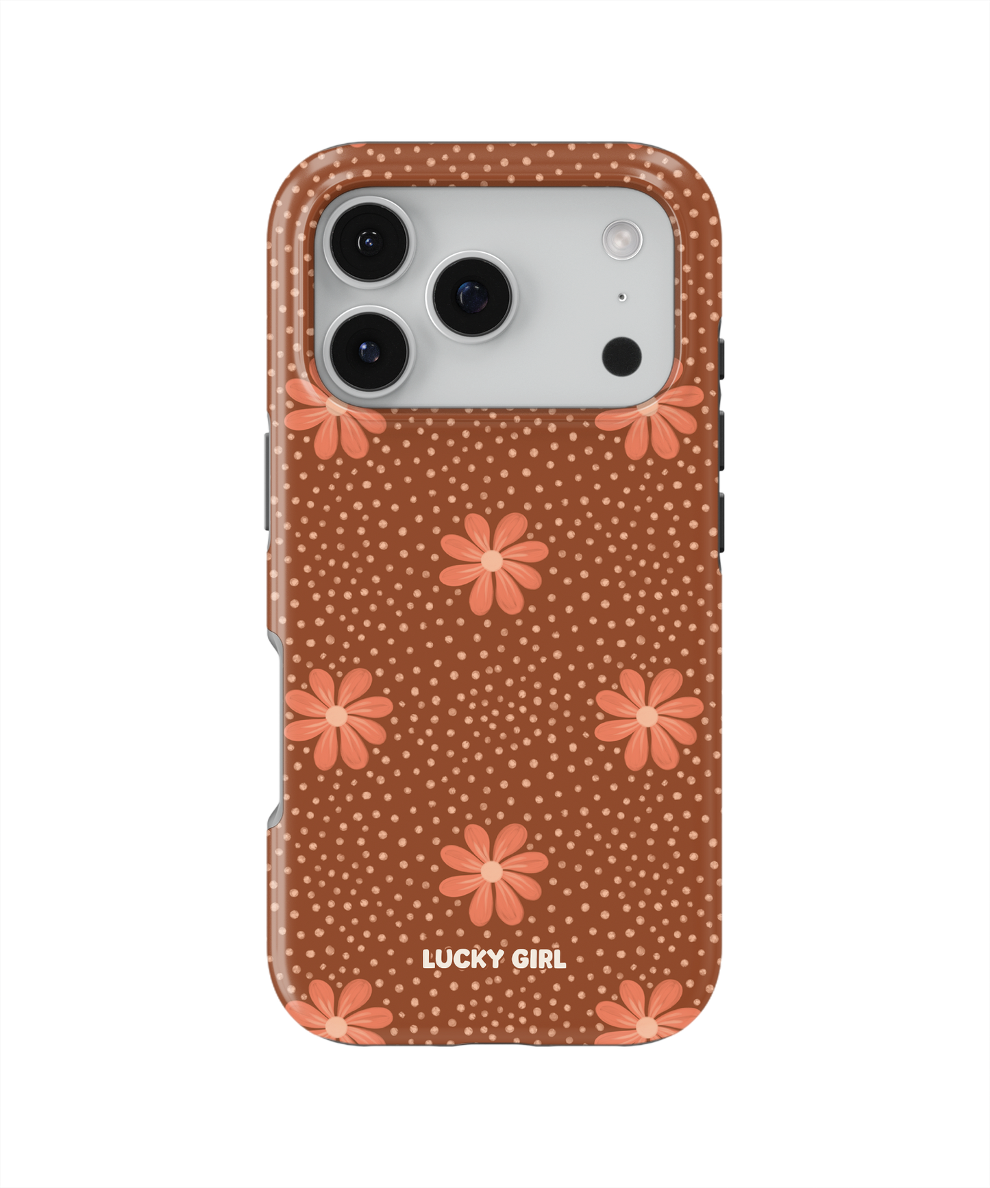 Terracotta Daisy Phone Case iPhone 17 Pro / Yes