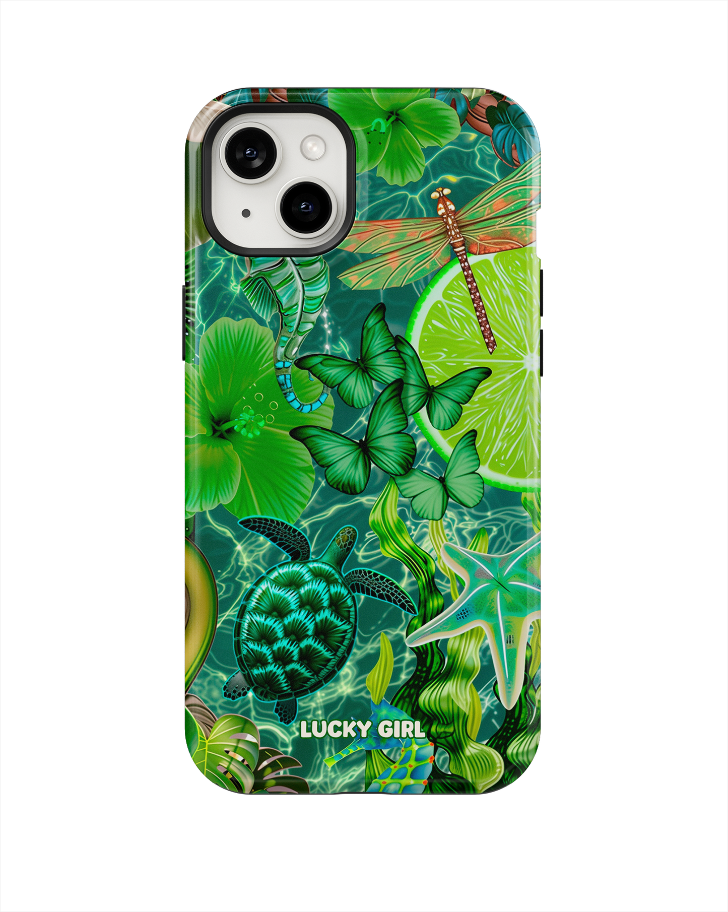 Tropical Jade Phone Case iPhone 14 Plus/15 Plus / Yes