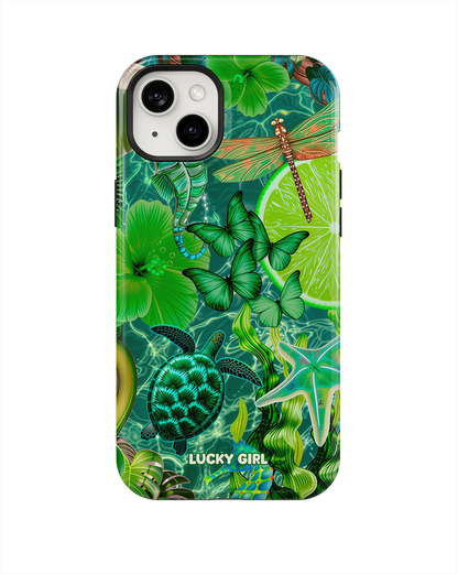 Tropical Jade Phone Case iPhone 14 Plus/15 Plus / Yes