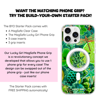 Tropical Jade Clear Case Insert iPhone 17