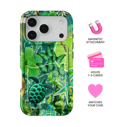 Tropical Jade MagSafe Card Holder