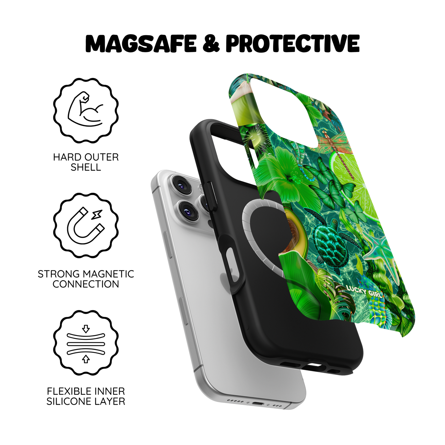 Tropical Jade Phone Case iPhone 17 / Yes