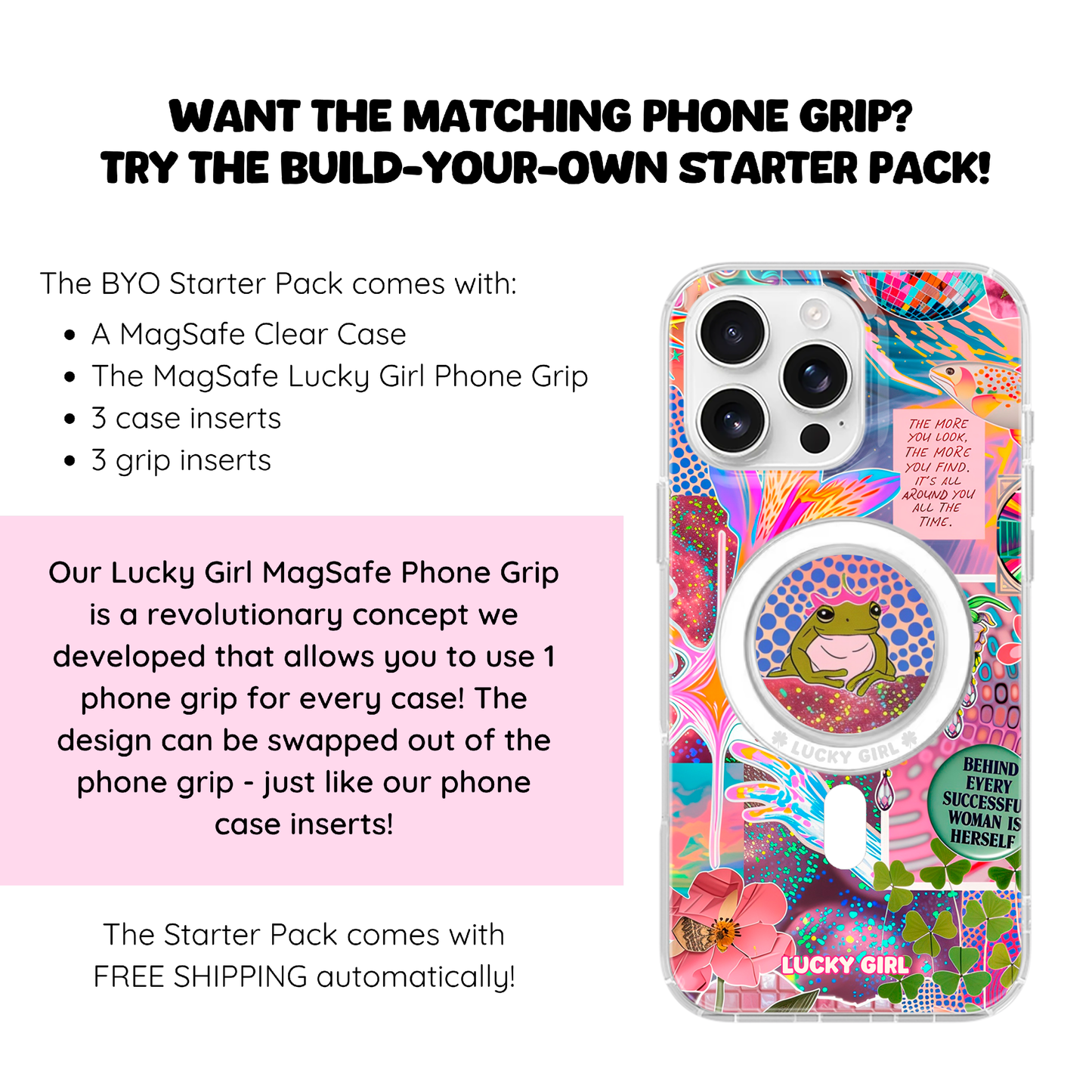 Whimsy & Wonder Clear Case Insert iPhone 17