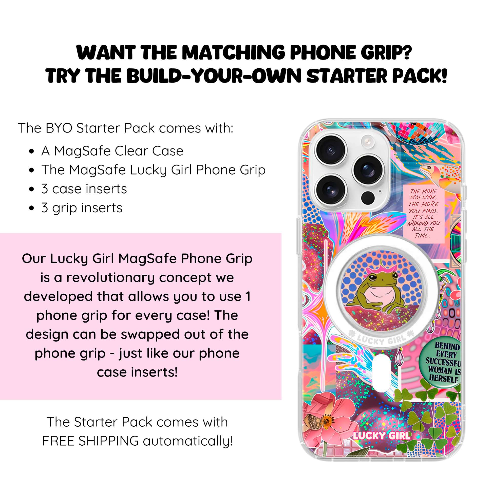 Whimsy & Wonder Clear Case Insert iPhone 17
