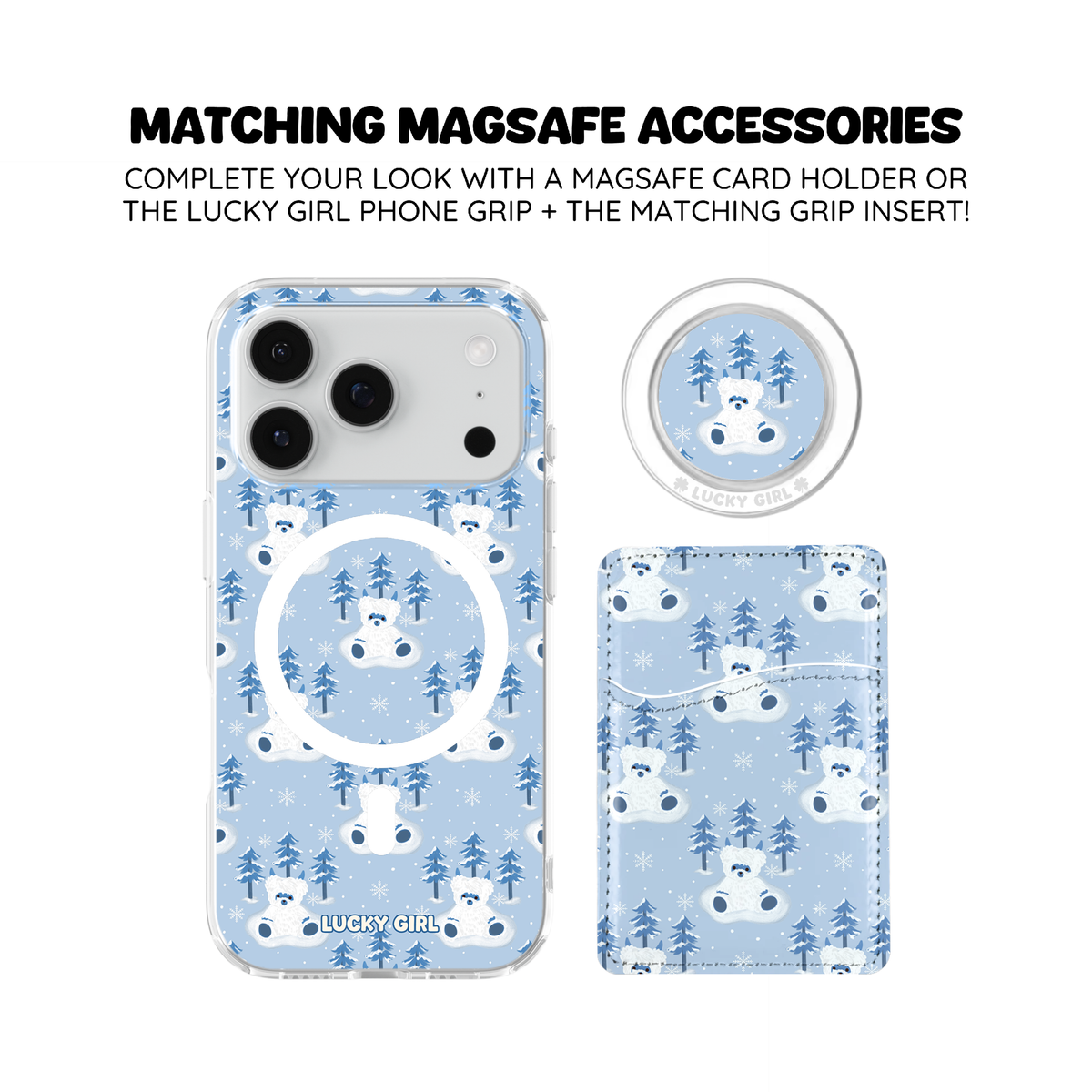Yeti Teddy Clear Case Insert iPhone 17