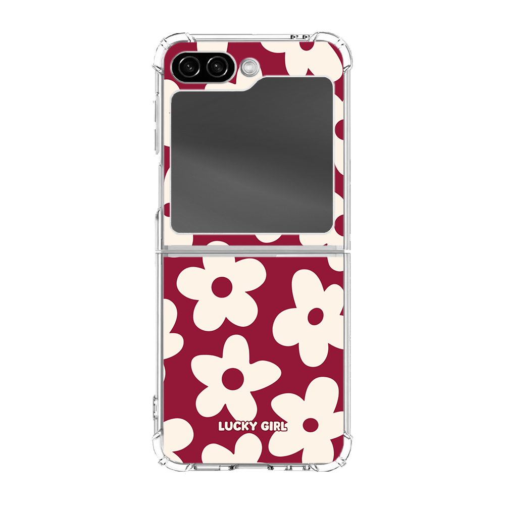 Black Cherry Big Blooms Clear Case Insert