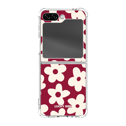 Black Cherry Big Blooms Clear Case Insert