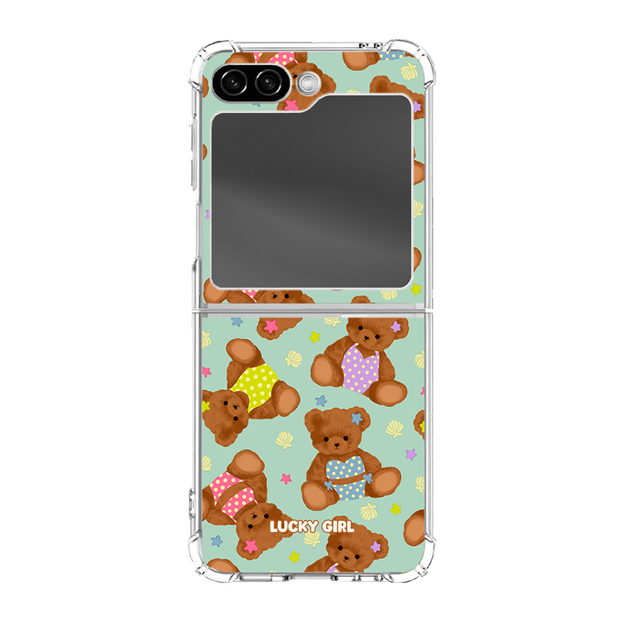 Teddy Beach Clear Case Insert