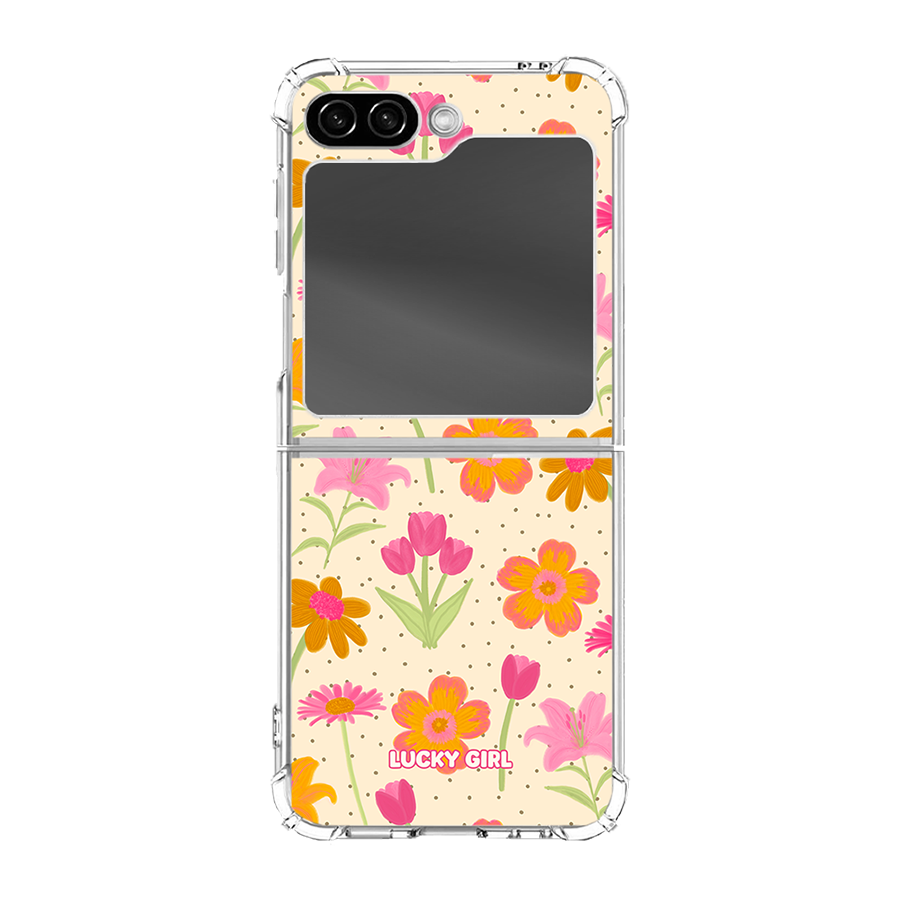 Polka Petals Clear Case Insert