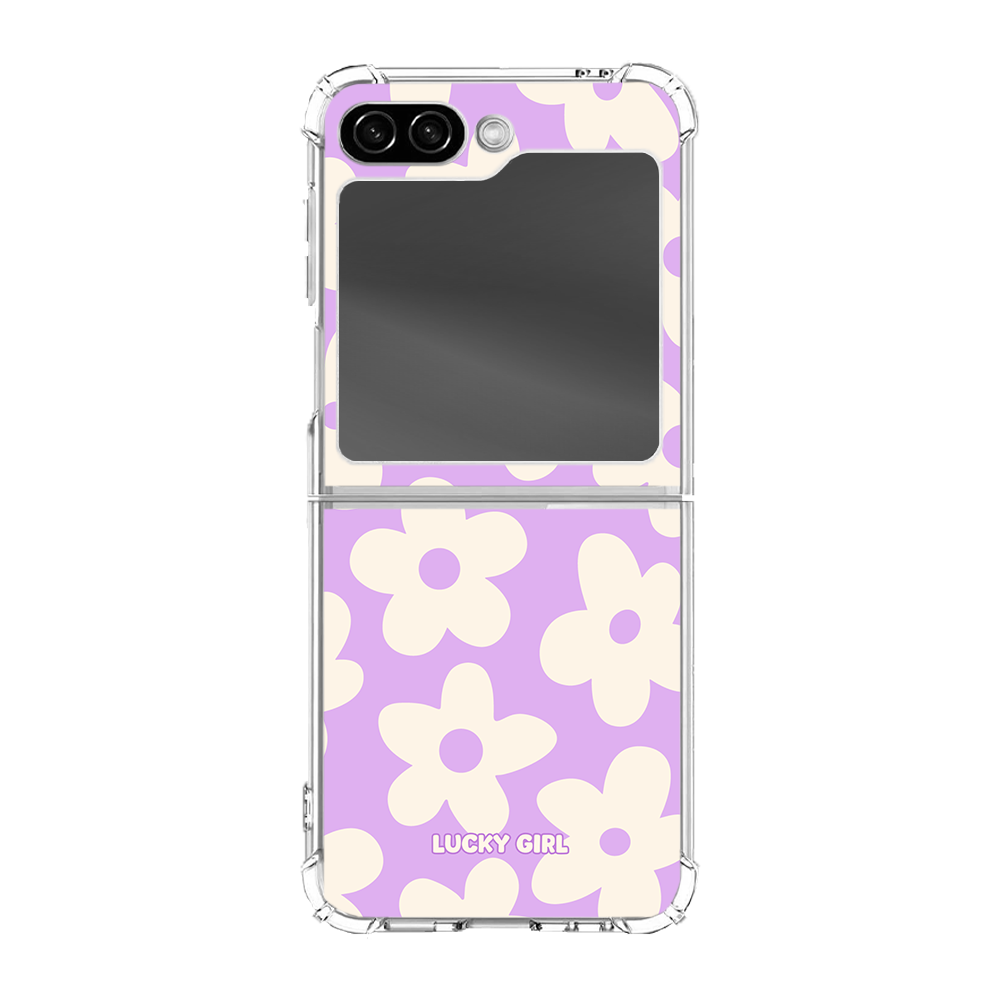 Lilac Big Blooms Clear Case Insert