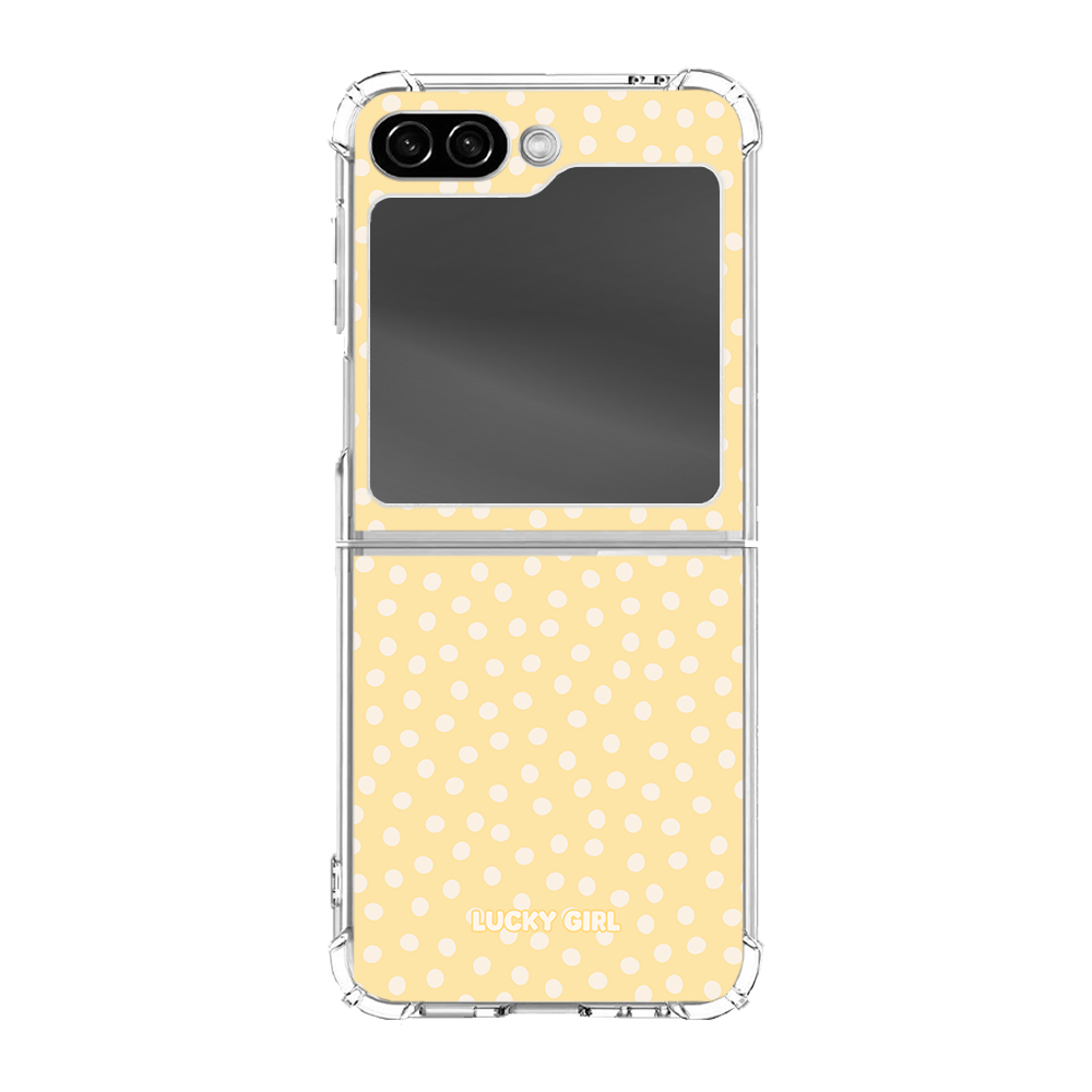 Banana Whispers Dots Clear Case Insert