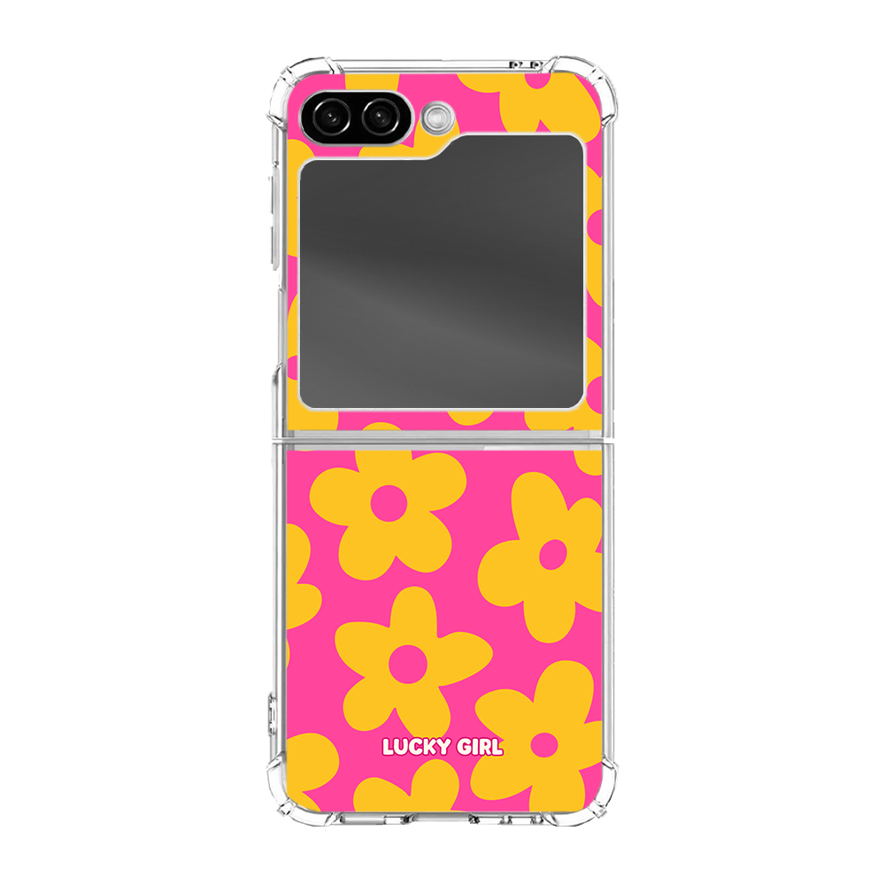 Pink Lemonade Big Blooms Clear Case Insert
