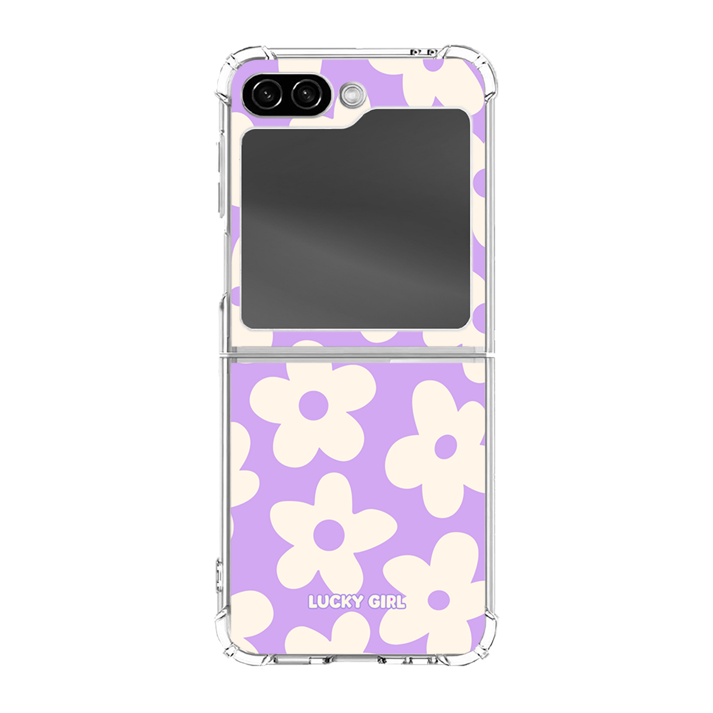 Lavender Big Blooms Clear Case Insert