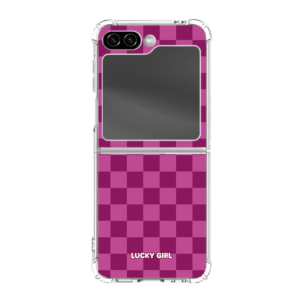 Velvet Checkers Clear Case Insert