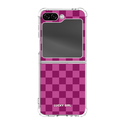 Velvet Checkers Clear Case Insert