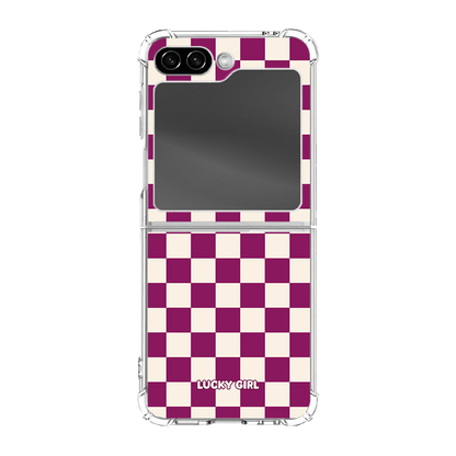 Velvet Checkers II Clear Case Insert