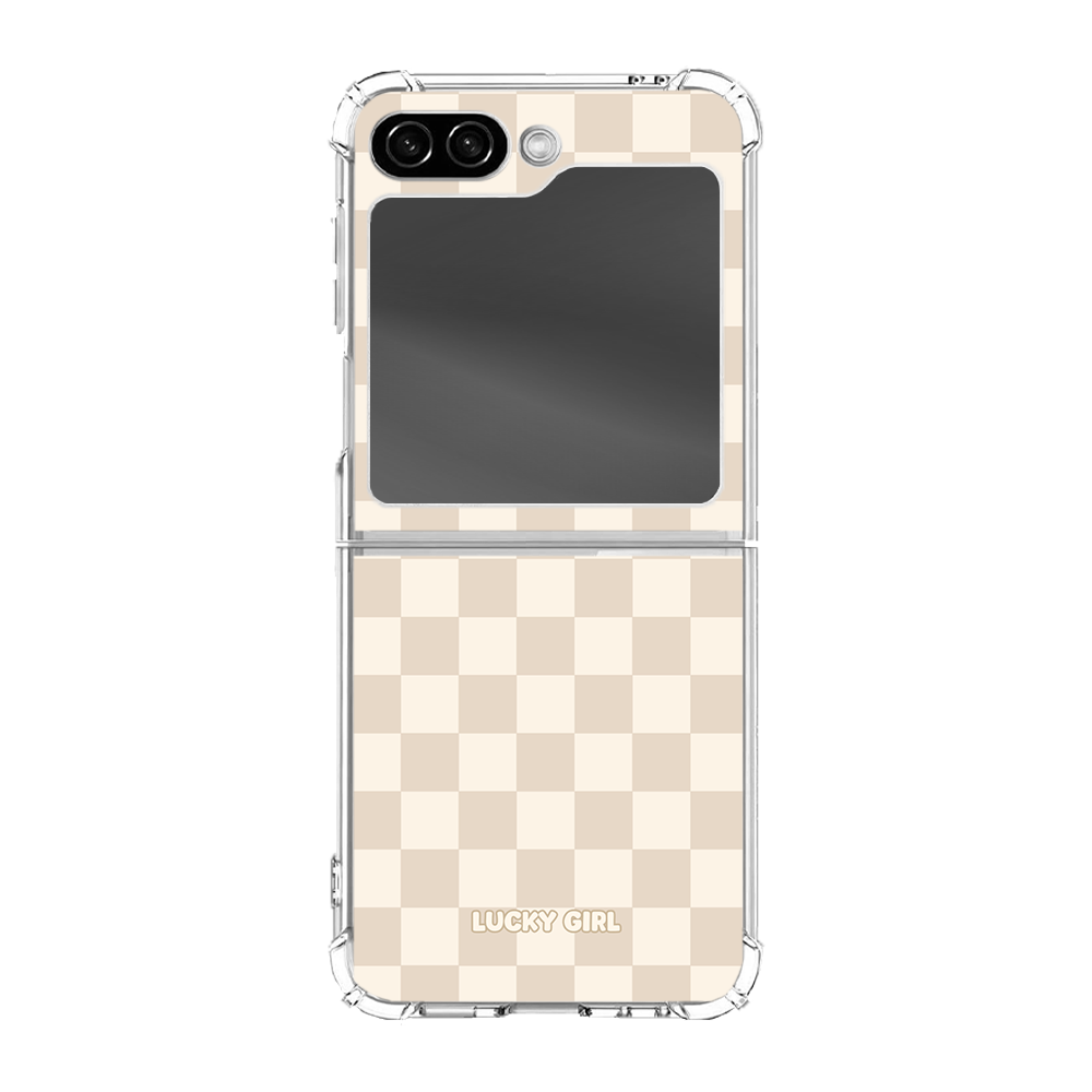 Vanilla Milkshake Checkers Clear Case Insert