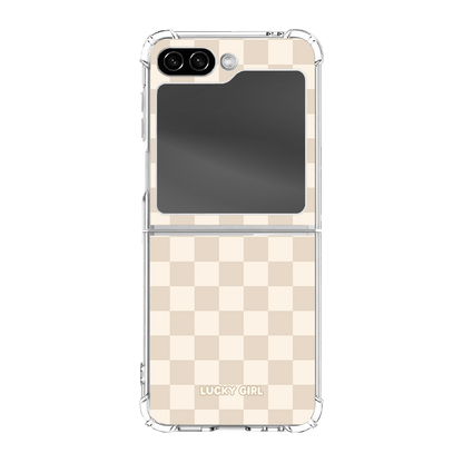 Vanilla Milkshake Checkers Clear Case Insert
