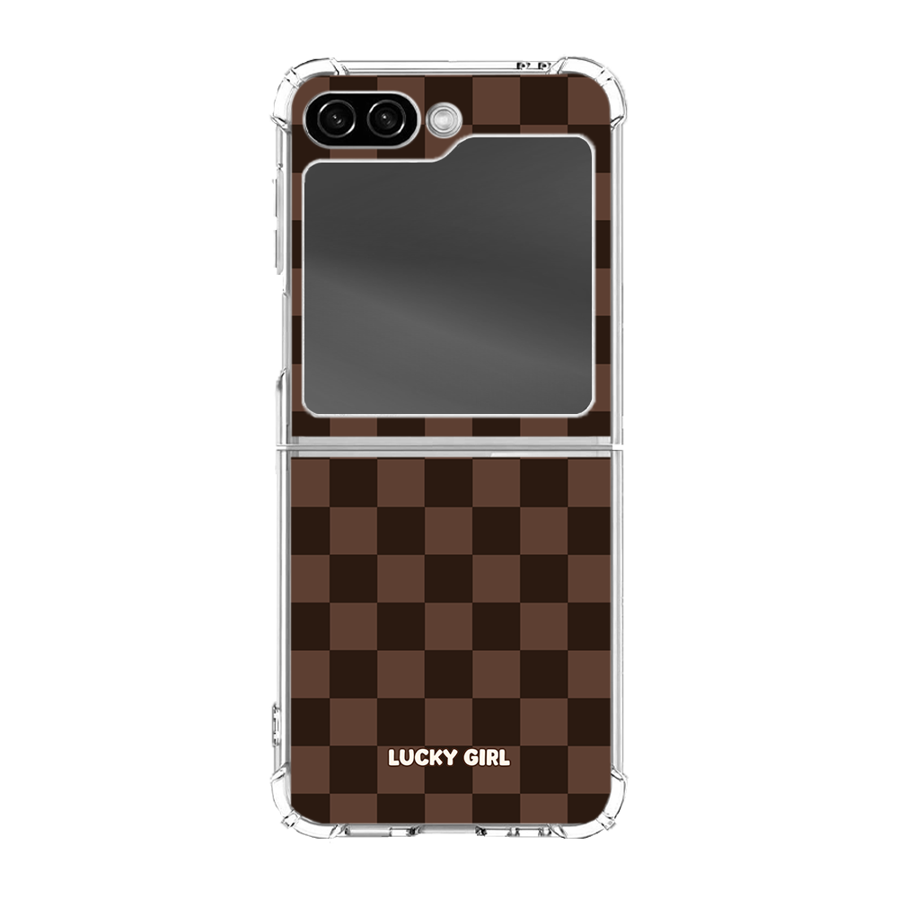 Espresso Checkers Clear Case Insert