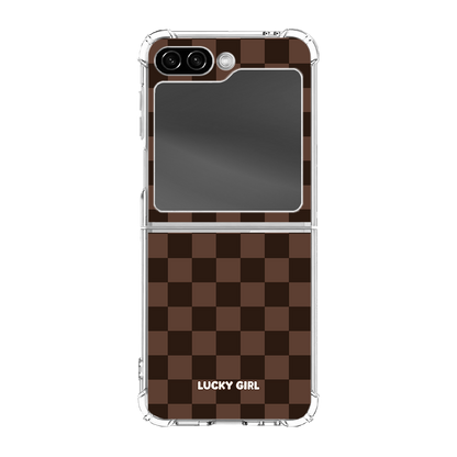 Espresso Checkers Clear Case Insert