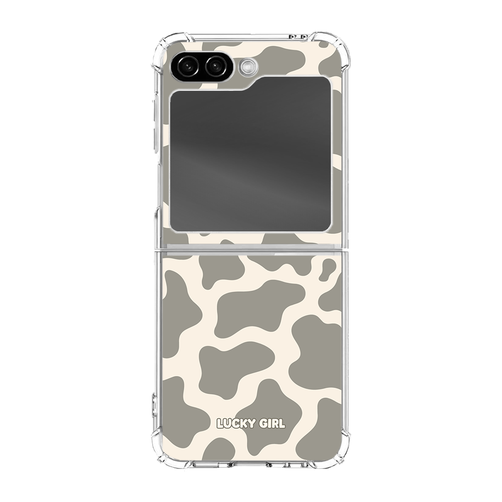 River Rock Cow Print Clear Case Insert