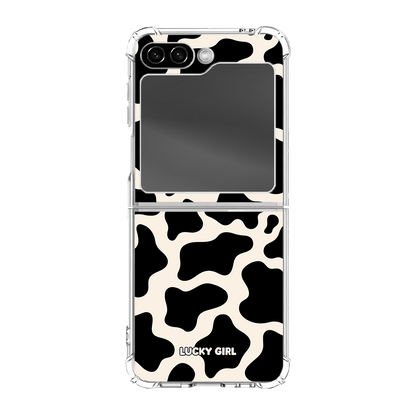 Onyx Cow Print Clear Case Insert