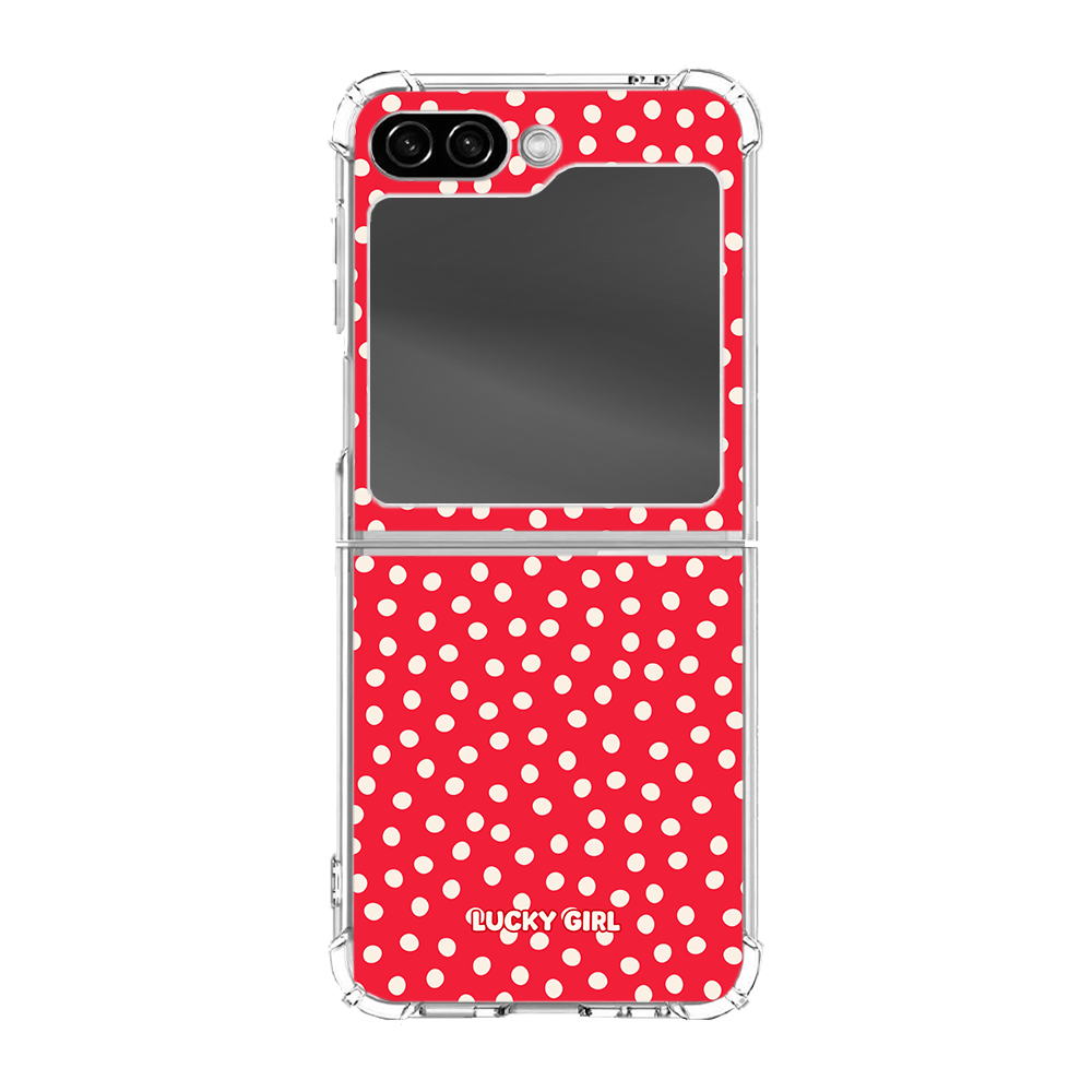 Vermillion Dots Clear Case Insert