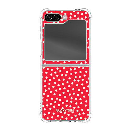 Vermillion Dots Clear Case Insert