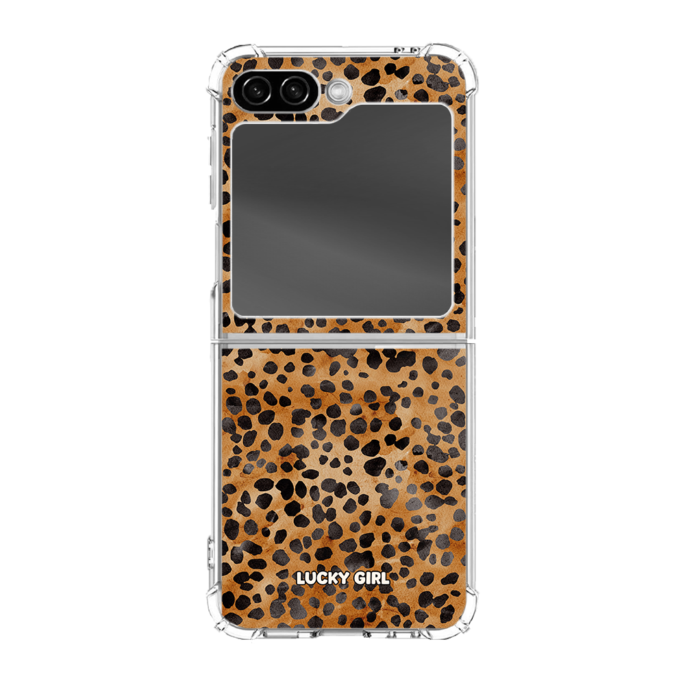 Amber Cheetah Clear Case Insert
