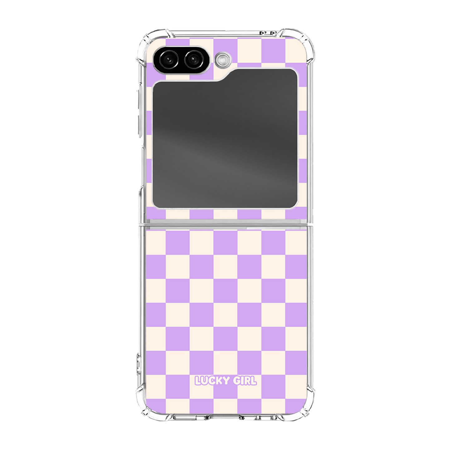 Lavender Checkers II Clear Case Insert