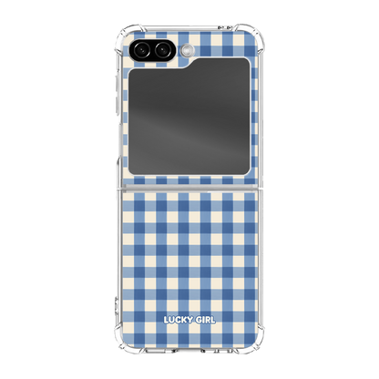 Blueberry Gingham Clear Case Insert